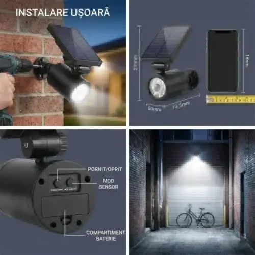 CAMERA FALSA SOLARA CU LEDURI CAMERA FALSA SOLARA CU LEDURI