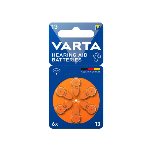 Set 6 baterii aparat auditiv Varta 13