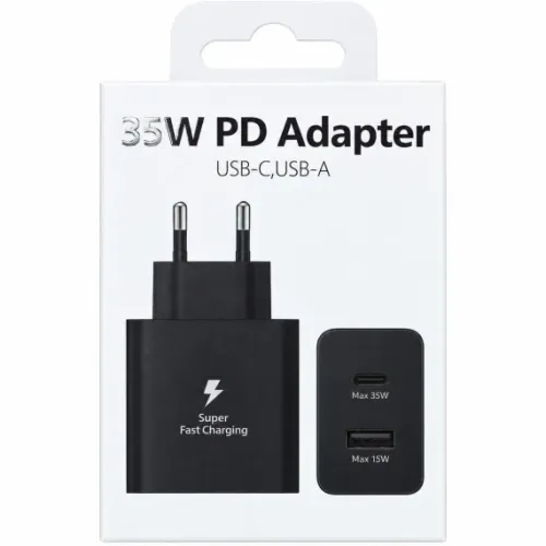 INCARCATOR PRIZA PD35W CU USB TIP-C+USB-A INCARCATOR PRIZA PD35W CU USB TIP-C+USB-A