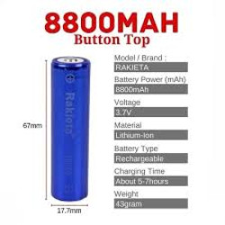 ACUMULATOR LITIU CU VARF 18650 3.7V 8800MAH