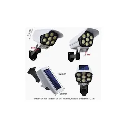 Lampa solara tip camera de supraveghere Lampa solara tip camera de supraveghere