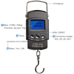 Cantar electronic cu afisaj digital 50kg Cantar electronic cu afisaj digital 50kg