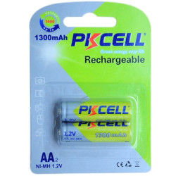 Set 2 acumulatori 1300ma PKCELL R6
