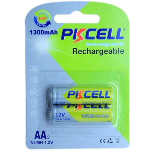 Set 2 acumulatori 1300ma PKCELL R6