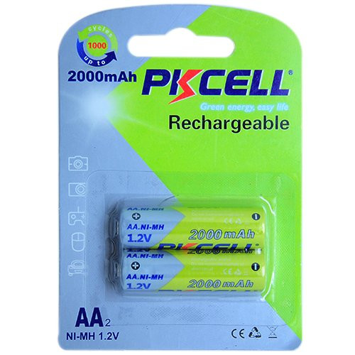 Set 2 acumulatori 2000ma PKCELL R6