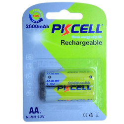 Set 2 acumulatori 2600ma PKCELL R6