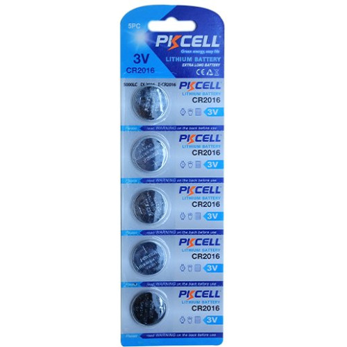 Baterii 3V CR2016 PKCELL set 5buc