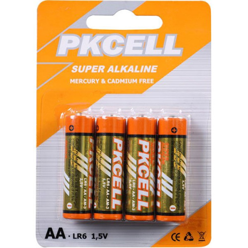 Set 4 baterii PKCELL R6 alcaline