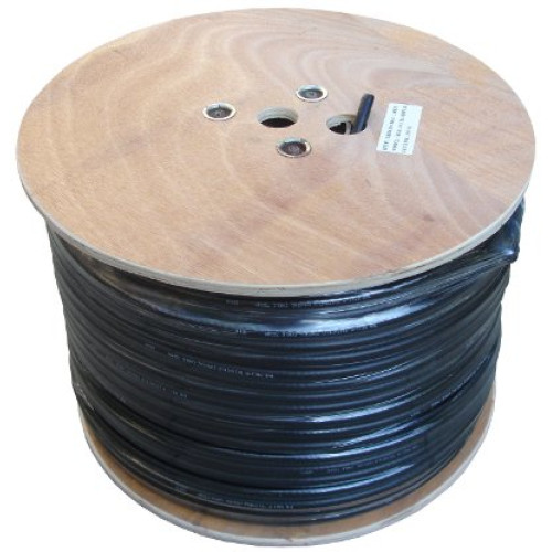 Cablu coaxial RG11 cu sufa negru rola 305m