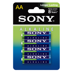 Set 4 baterii Sony alcaline R6 Set 4 baterii Sony alcaline R6
