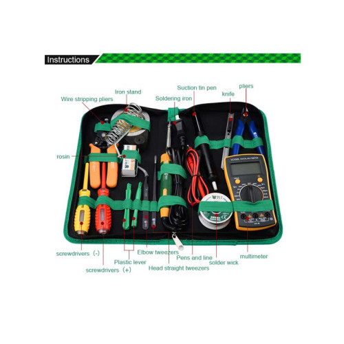 Trusa reparatie telefoane cu multimetru si letcon BST-113