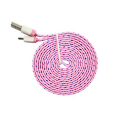 Cablu microusb cu fir textil plat Cablu microusb cu fir textil plat