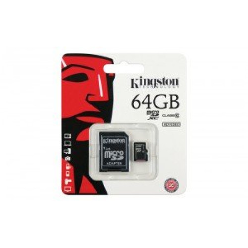 MicroSDHC 64Gb Kingston clasa 10