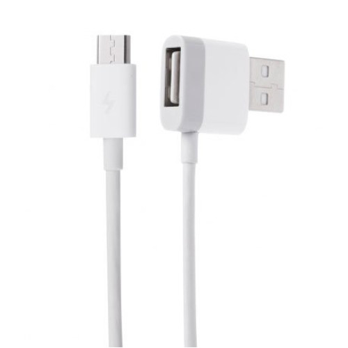 Cablu microusb cu port USB mama incorporat