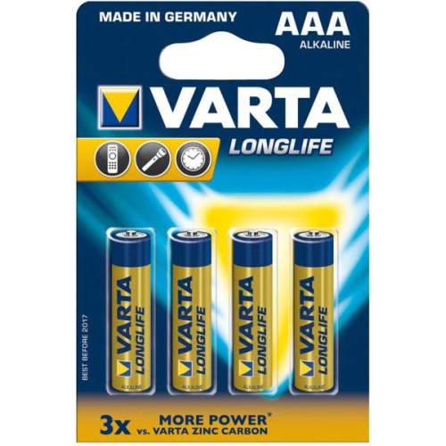 Set 4 baterii Varta Longlife 4103 AAA Set 4 baterii Varta Longlife 4103 AAA