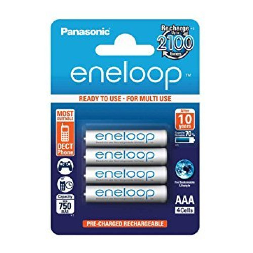 Set 2 acumulatori Panasonic Eneloop BK-4MCCE AAA