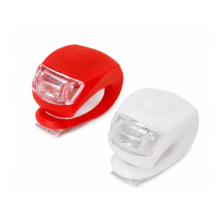 Set lampa bicicleta silicon Set lampa bicicleta silicon