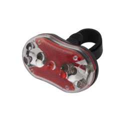 Lampa de bicicleta cu clema si 9 leduri rosii Lampa de bicicleta cu clema si 9 leduri rosii