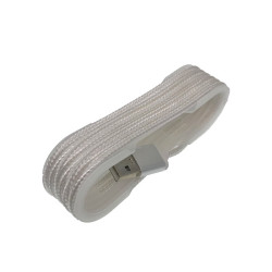 Cablu Iphone textil alb Cablu Iphone textil alb