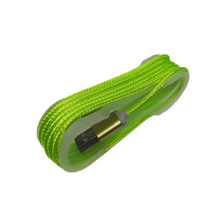 Cablu Iphone textil verde Cablu Iphone textil verde