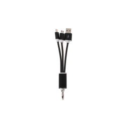 Cablu breloc 2in1 microusb/Iphone negru Cablu breloc 2in1 microusb/Iphone negru