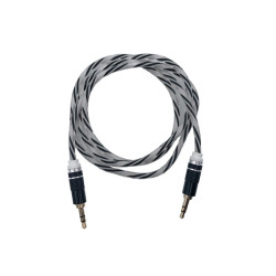Cablu jack3.5 tata- jack3.5 tata silicon mufe metal 1m Cablu jack3.5 tata- jack3.5 tata silicon mufe metal 1m