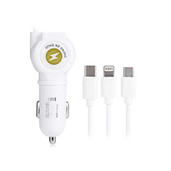 Incarcator auto cu cablu 3in1 microusb/Iphone/tip C Incarcator auto cu cablu 3in1 microusb/Iphone/tip C