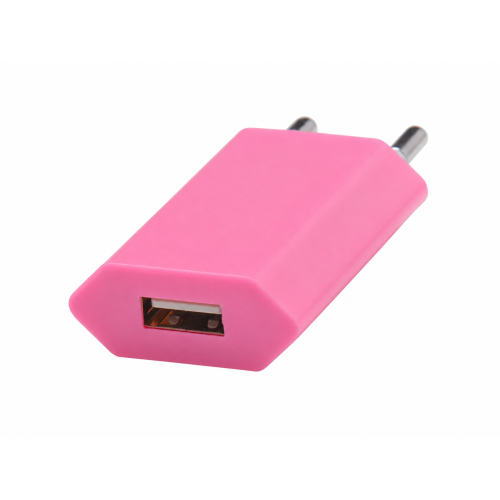 Incarcator retea mufa usb 1A roz