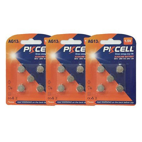 Baterie ceas AG13 alcalina PKCELL set 5buc