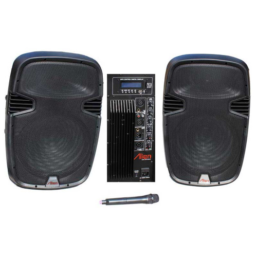 Set 2 boxe ABS 15inch 2115 USB/SD/FM/BT Alien