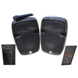 Set 2 boxe ABS 10inch 2110 USB/SD/FM/BT Alien Set 2 boxe ABS 10inch 2110 USB/SD/FM/BT Alien