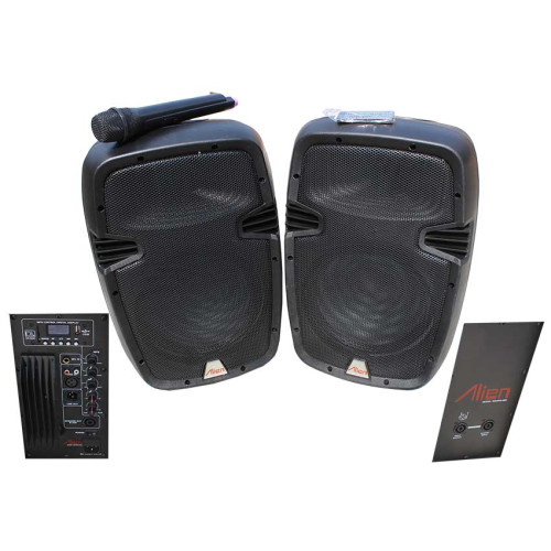 Set 2 boxe ABS 10inch 2110 USB/SD/FM/BT Alien Set 2 boxe ABS 10inch 2110 USB/SD/FM/BT Alien