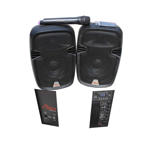 Set 2 boxe ABS 8inch 2108 USB/SD/FM/BT Alien Set 2 boxe ABS 8inch 2108 USB/SD/FM/BT Alien
