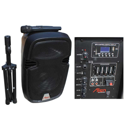 Incinta activa 15inch ABS 2115DA-R USB/SD/FM/BT/ACCU Alien