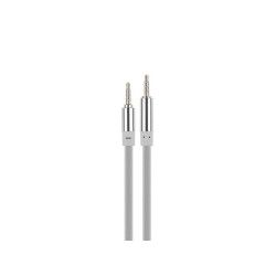 Cablu jack 3,5mm la jack 3,5mm silicon alb Cablu jack 3,5mm la jack 3,5mm silicon alb