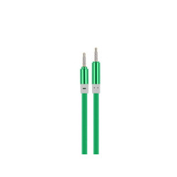 Cablu jack 3,5mm la jack 3,5mm silicon verde Cablu jack 3,5mm la jack 3,5mm silicon verde