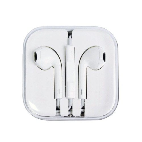 Casti ureche cu bluetooth si microfon albe