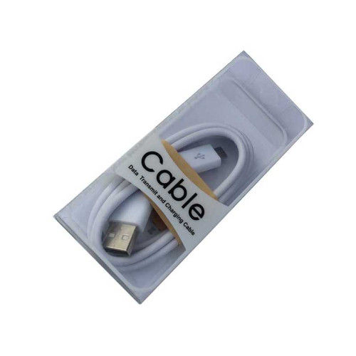 Cablu microusb 1m alb blister