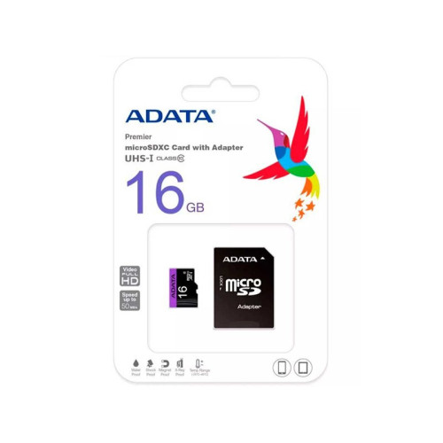 MicroSDHC 16Gb ADATA clasa 10 cu adaptor MicroSDHC 16Gb ADATA clasa 10 cu adaptor