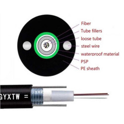 Fibra optica aerial GYXTW 4Core 4000M Fibra optica aerial GYXTW 4Core 4000M