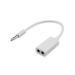 Cablu adaptor jack 3,5mm 4c la 2xjack 3,5mm mama 3c Cablu adaptor jack 3,5mm 4c la 2xjack 3,5mm mama 3c
