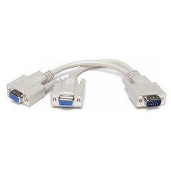 Cablu splitter VGA 15pin tata la 2x15pin mama Cablu splitter VGA 15pin tata la 2x15pin mama