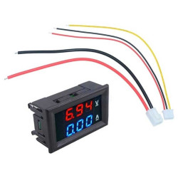 Voltmetru/ampermetru panou DC 0-100V 0-10A Voltmetru/ampermetru panou DC 0-100V 0-10A