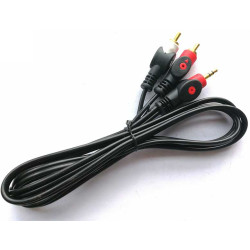 Cablu jack 3,5mm la 2RCA 5m rosu/alb Cablu jack 3,5mm la 2RCA 5m rosu/alb