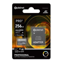 MicroSDXC 256Gb clasa 10 Platinet cu adaptor MicroSDXC 256Gb clasa 10 Platinet cu adaptor