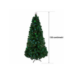 Brad cu led si fibra optica 150CM Brad cu led si fibra optica 150CM
