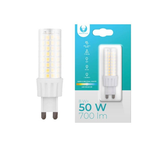 Bec leduri G9 8W alb neutru