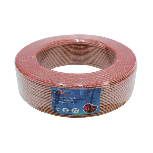 Cablu difuzor transp 2x1mm rola 100m Cablu difuzor transp 2x1mm rola 100m