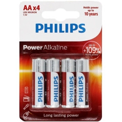 Set 4 baterii Philips Power Alkaline R6
