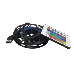 Banda led iluminare fundal tv 2m cu telecomanda